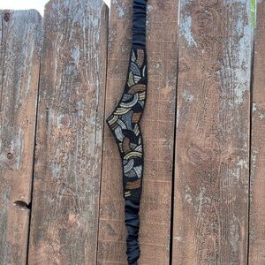 Elegant Black and Gold Women's Belt